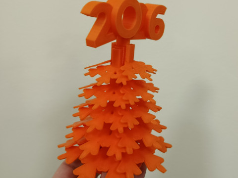 3D yazdırma için Noel ağacı 2026 STL dosyası 3D Baskı Modeli