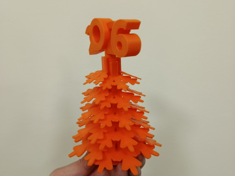 3D yazdırma için Noel ağacı 2026 STL dosyası 3D Baskı Modeli