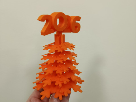 3D yazdırma için Noel ağacı 2026 STL dosyası 3D Baskı Modeli