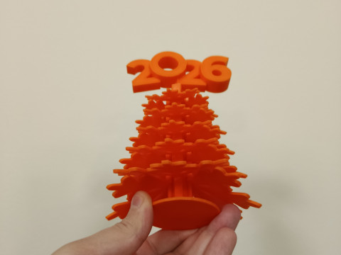 3D yazdırma için Noel ağacı 2026 STL dosyası 3D Baskı Modeli