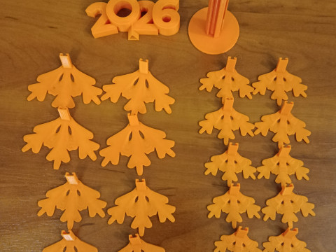 3D yazdırma için Noel ağacı 2026 STL dosyası 3D Baskı Modeli