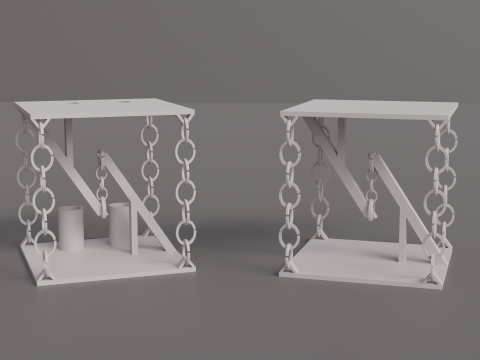 Decoração de ilusão de arquivos stl de mini caixas levitantes para impressão 3D Modelo de Impressão 3D