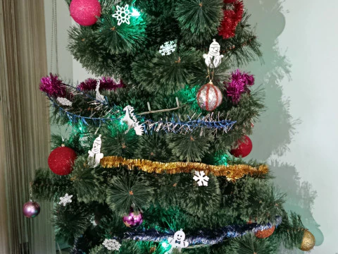 Happy New Year Garland Decorations STL Bundle 3D Print Model