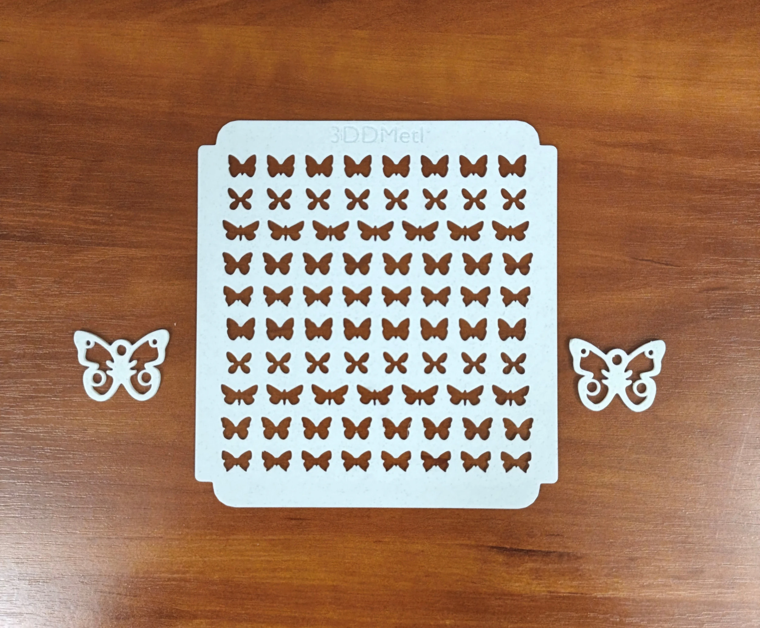 Sprinkle Stencil BUTTERFLY Design GIFT Digital STL file for 3D printing cookie maker download 3D Print Model .c4d .max .obj .3ds .fbx .stl .blend 