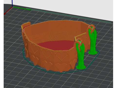 Portagioie a cuore rosa di San Valentino con coperchio a cerniera STL Modello di stampa 3D