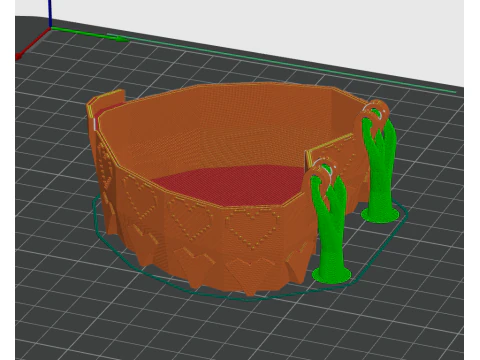 Valentine Rose Heart Jewelry Box Hinged Lid STL 3D Print Model