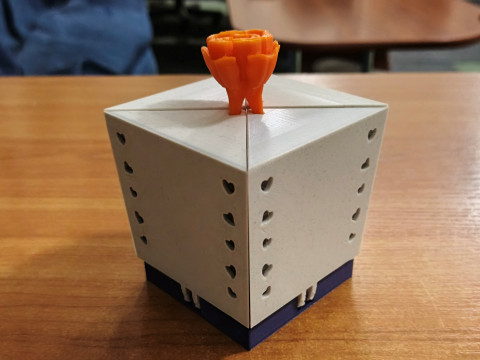 Rose Key Surprise Box Mechanical Gift Box STL Pull-to-Open Design 3D Print Model