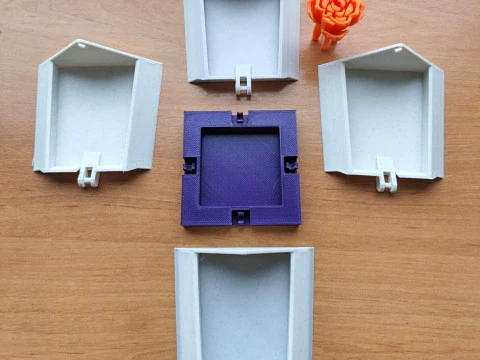 Rose Key Surprise Box Mechanical Gift Box STL Pull-to-Open Design 3D Print Model