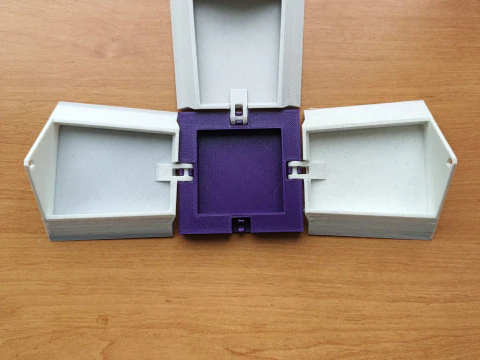 Rose Key Surprise Box Mechanical Gift Box STL Pull-to-Open Design 3D Print Model