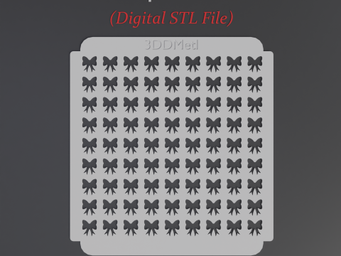 领结洒模具 3D 打印模型
