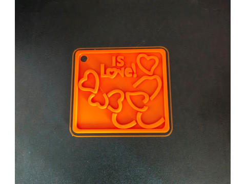 Брелок для ключей "Любовь" 3D Принт Модель
