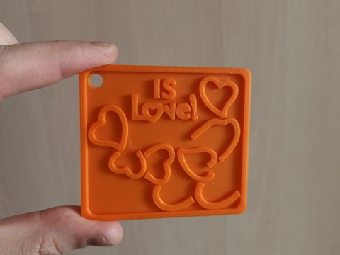 Брелок для ключей "Любовь" 3D Принт Модель