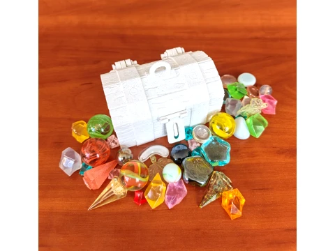 Сундук с сокровищами STL Fantasy Loot Chest DnD Ящик для хранения 3D Принт Модель