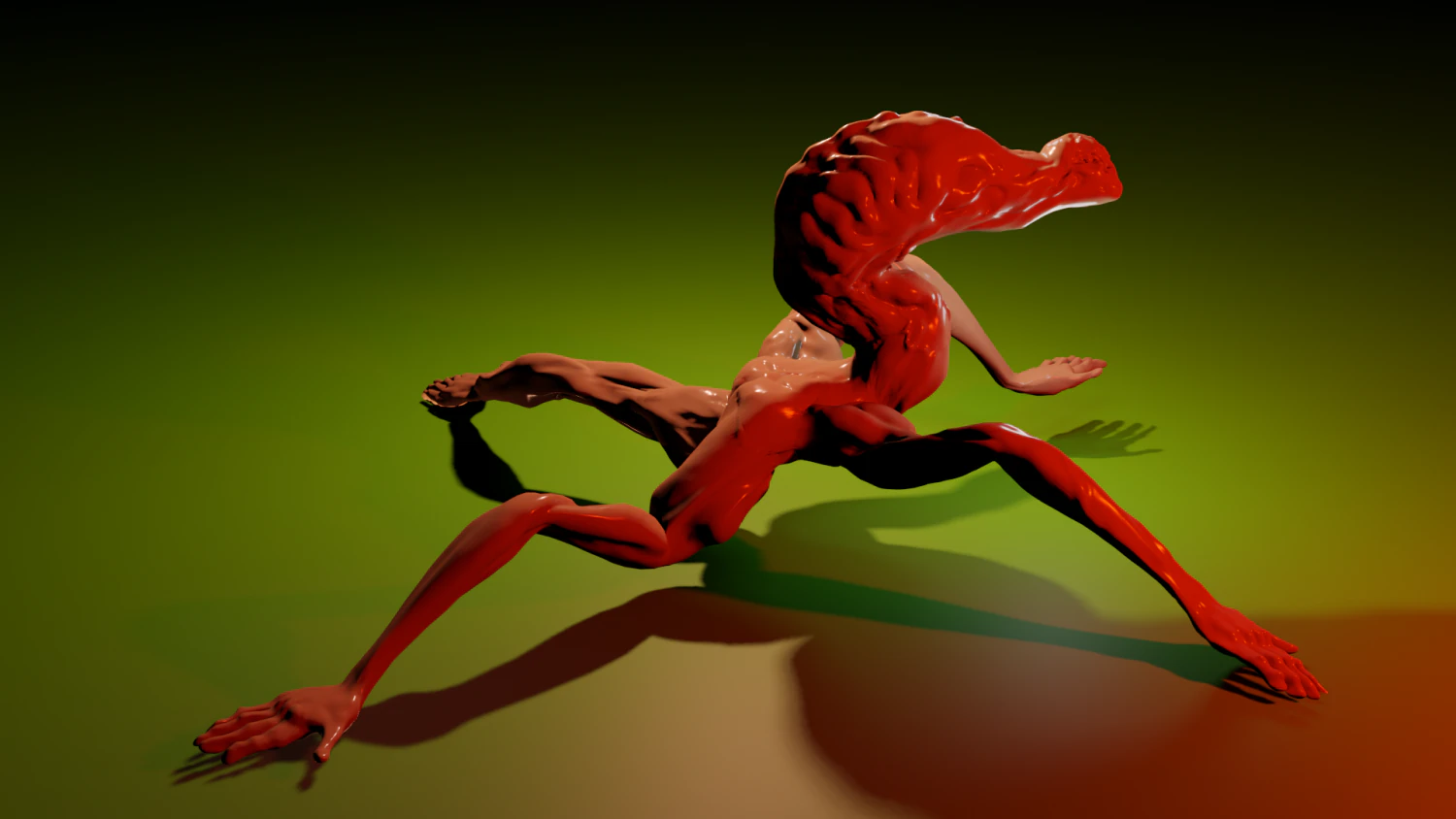 Spider-form monster 3D Model .c4d .max .obj .3ds .fbx .stl .blend 