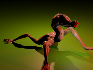 Spider-form monster 3D-Modell