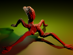 Spider-form monster 3D-Modell