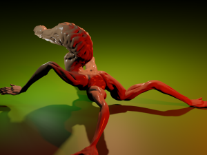 Spider-form monster 3D-Modell