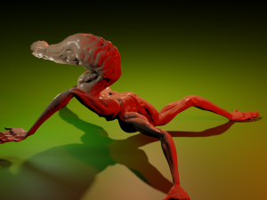 Spider-form monster 3D-Modell