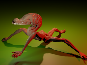 Spider-form monster 3D-Modell