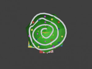 Christmas tree with 4 gift boxes Modelo 3D