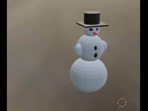 雪人 3D 模型