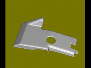 Mercedes w126 SEC front seat cover 3D Model