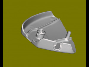 Mercedes W126 500 SEL seat cover cover front left Modelo 3D