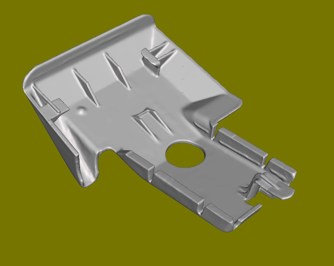 Seat plastic Mercedes w126 R 3D Model .c4d .max .obj .3ds .fbx .stl .blend 