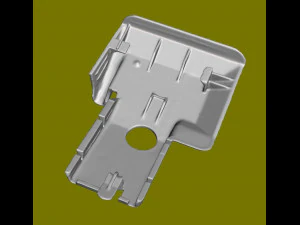 Seat plastic Mercedes w126 R 3D Model