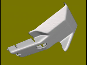 Seat plastic Mercedes w126 R 3D Model