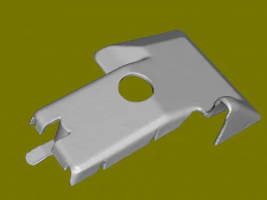 Seat plastic Mercedes w126 R 3D Model