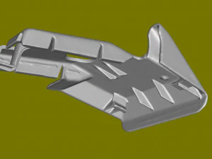Seat plastic Mercedes w126 R 3D Model