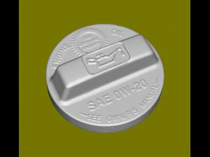 Oil fill cap inch HondaAcura 3D Model