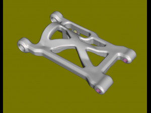 Lower arm L R of a childrens sports car 4x4 Modelo 3D
