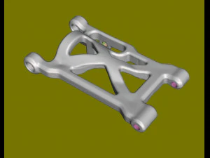 Bra&ccedil;o inferior L R de um carro esportivo infantil 4x4 Modelo 3D