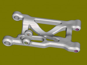 Lower arm L R of a childrens sports car 4x4 Modelo 3D