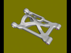 Bra&ccedil;o inferior L R de um carro esportivo infantil 4x4 Modelo 3D