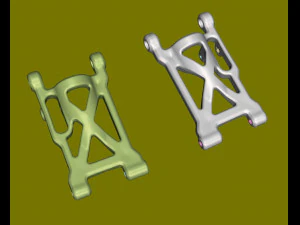 Bra&ccedil;o inferior L R de um carro esportivo infantil 4x4 Modelo 3D