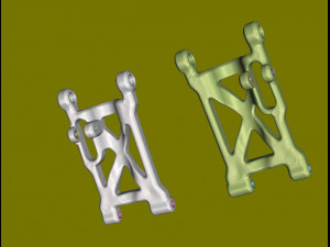 Lower arm L R of a childrens sports car 4x4 Modelo 3D