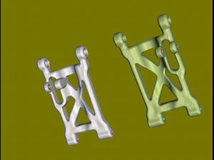 Bra&ccedil;o inferior L R de um carro esportivo infantil 4x4 Modelo 3D