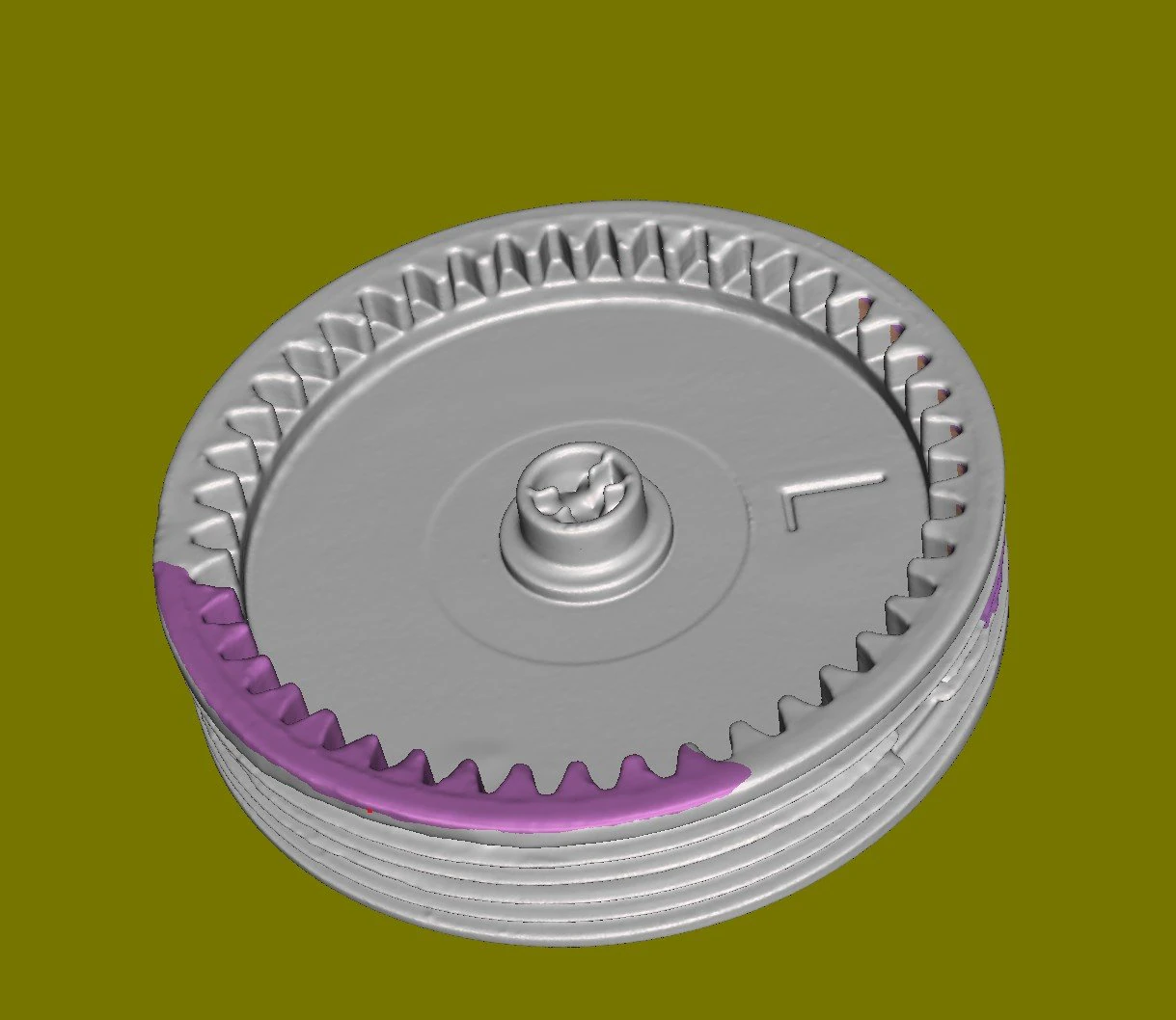 Taurus Power Window Pulley 3D Model .c4d .max .obj .3ds .fbx .stl .blend