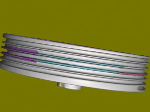 Taurus Power Window Pulley 3D Model