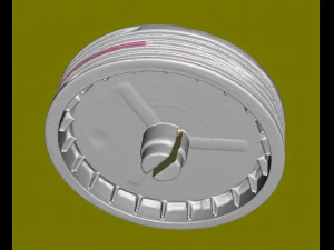 Taurus Power Window Pulley 3D Model