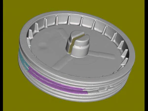 Taurus Power Window Pulley 3D Model