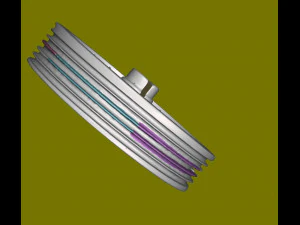 Taurus Power Window Pulley 3D Model