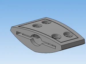 Dudukan headphone LR Model 3D