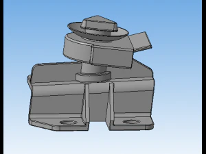 Front bumper mount F0rd Sierra 2 3D Model