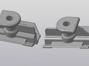 Supporto paraurti anteriore F0rd Sierra Modello 3D
