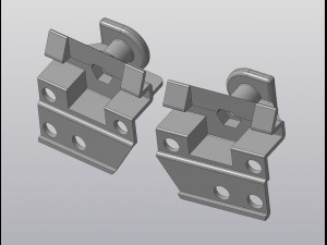 Front bumper mount F0rd Sierra 3D Model