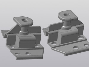 Front bumper mount F0rd Sierra 3D Model